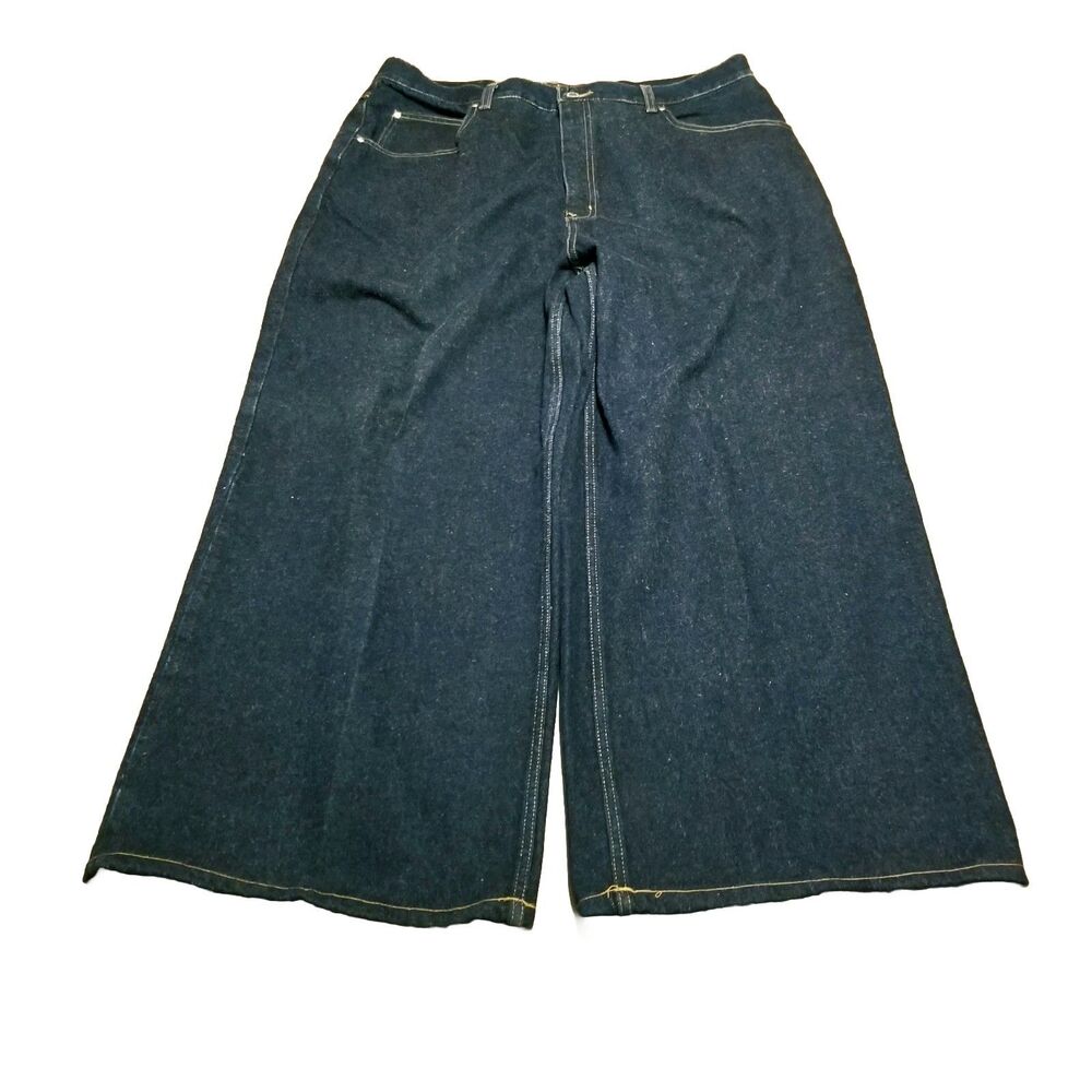 Anchor Blue Huge Jeans Men's Size 40 Dark Baggy Wide Leg Skater Grunge (38x28)